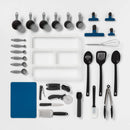 30pc Kitchen Utensil Set - ™: Stainless Steel Cooking Tools, Includes Measuring Spoons, Tongs, Whisk