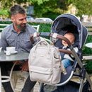 Mani Backpack Diaper Bag - Grey Blush