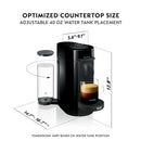 Nespresso Vertuo Plus Coffee and Espresso Maker, Black