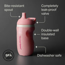 9 fl oz Plastic Insulated Sporty Spout No Spill Toddler Water Bottles 12m+ Pink and Blue