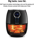 GAF575 5-Quart Digital Air Fryer - Black