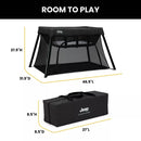 Horizon Compact Travel 2-in-1 Playard and Bassinet - Black