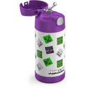 Kids' 12oz Stainless Steel FUNtainer Water Bottle - Minecraft Girl