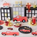 Fire Truck Disposable Plates Pack of 8 - Red
