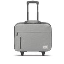 Recycled 15.6" Rolling Laptop Briefcase - Gray