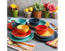 12pc Stoneware Dinnerware Set - Off-White