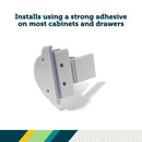 Secure-to-Explore Adhesive Magnetic Locks - White - 2ct