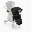 2nd Seat Kit for Stroller - Black Windowpane Canopy/Black Leather