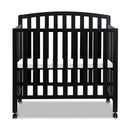 Dylan Folding Portable 3-in-1 Mini Crib and Twin Bed - Black