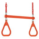 Trapeze Swing with Vinyl Coated Chain - Orange