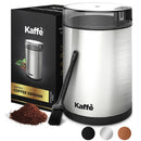 Electric Coffee Grinder with Cleaning Brush - Silver