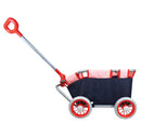 Lissi: Baby Doll Pull Cart in Navy & Red, Kids Ages 3+