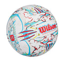 Graffiti Peace Volleyball - White/Blue