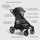 City Select 2 Single-to-Double Modular Stroller Eco Collection - Lunar Black