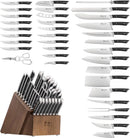 OLYMPUS Series 36-Piece Block Set, Forged German Steel - Black