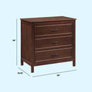 Charlie 3-Drawer Dresser - Espresso