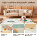 Foldable Baby Play Mat - Giraffe + Elephant