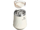 11 oz Stainless Steel Swirl Wine Tumbler Cream Gloss