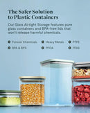 Medium Glass Airtight Container - Cream