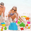 Kids Beach Toys 17 Pcs – Sand Set W/ Bucket & Mesh Bag