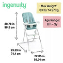 Sun Valley Compact High Chair - Teal