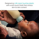 Bond Silicone Coated Glass Baby Bottles - Mint - 4 fl oz/2pk: BPA-Free, Level 1 Slow Flow, 0.73 lbs