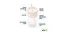 Straw Tumbler - Cream