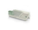 Extendable Plastic Dish Rack - Stone/Sage Green