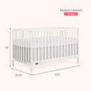 5-in-1 Convertible Crib - Cannoli Cream