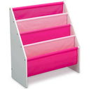 Delta Children Sling Book Rack Bookshelf for Kids' - White/Pink
