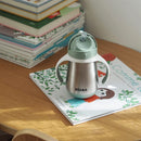 Stainless Steel Straw Sippy Cup - Sage