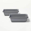 2pk Nonstick Mini Loaf Pan Gray - ™