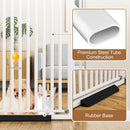 Extra Tall Cat Gate for Doorway - White