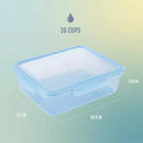Snap and Nest 2pk Plastic Meal Prep Gallon Food Storage Container Set