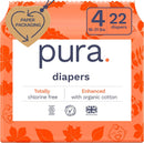 Eco-Friendly Diapers - White - Size 4 (18-31lbs)