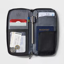 RFID Blocking Passport and Visa Holder Travel Wallet - Black