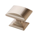 Amerock Candler Rectangle Cabinet Knob 1-1/4 in. D 1-1/8 in. Satin Nickel 5 pk