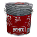 Senco DuraSpin No. 8 X 3 in. L Square Galvanized Coarse Collated Wood Screws 800 pk