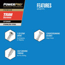 HILLMAN Power Pro No. 8 X 1-5/8 in. L Star Bronze Ceramic Coarse Trim Screws 819 pk