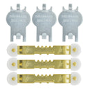 HILLMAN High & Mighty Steel-Plated Gray Hanger Picture Hanging Kit 20 lb 6 pk, Pack of 4