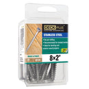 Hillman No. 8 X 2 in. L Square Stainless Steel Flat Head Deck Screws 25 pk