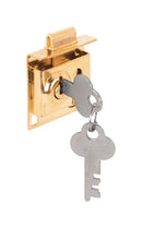 Prime-Line Brass Plated Steel Clockwise Mailbox Lock For Bommer 2