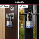 Master Lock 1-9/16 in. W Steel Pin Tumbler Exterior Padlock
