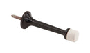 Ives 3-3/16 in. W X 7/8 in. L Aluminum Black Door Stop Mounts to wall 7/8 in.