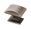 Amerock Candler Rectangle Cabinet Knob 1-1/8 in. Antique Silver 1 pk