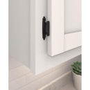 Amerock 1 13/16 in. W X 2-3/4 in. L Black Steel Self-Closing Hinge 2 pk