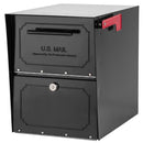 Architectural Mailboxes Oasis Classic Classic Galvanized Steel Post Mount Black Mailbox