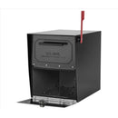 Architectural Mailboxes Oasis Classic Classic Galvanized Steel Post Mount Black Mailbox