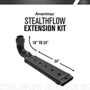 Amerimax StealthFlow 4.75 in. H X 7.25 in. W X 43 in. L Black Vinyl K Downspout Extension