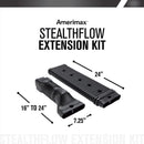 Amerimax StealthFlow 4.75 in. H X 7.25 in. W X 43 in. L Black Vinyl K Downspout Extension